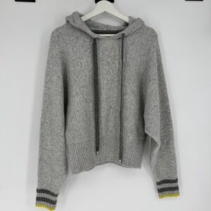 Pringle of Scotland x H&M Gray Hooded Wool Blend Sweatshirt XS womens